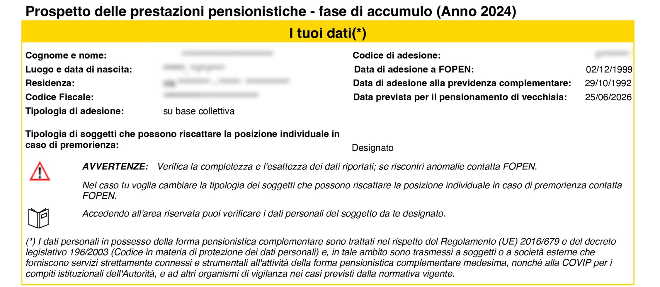 prospetto fopen
