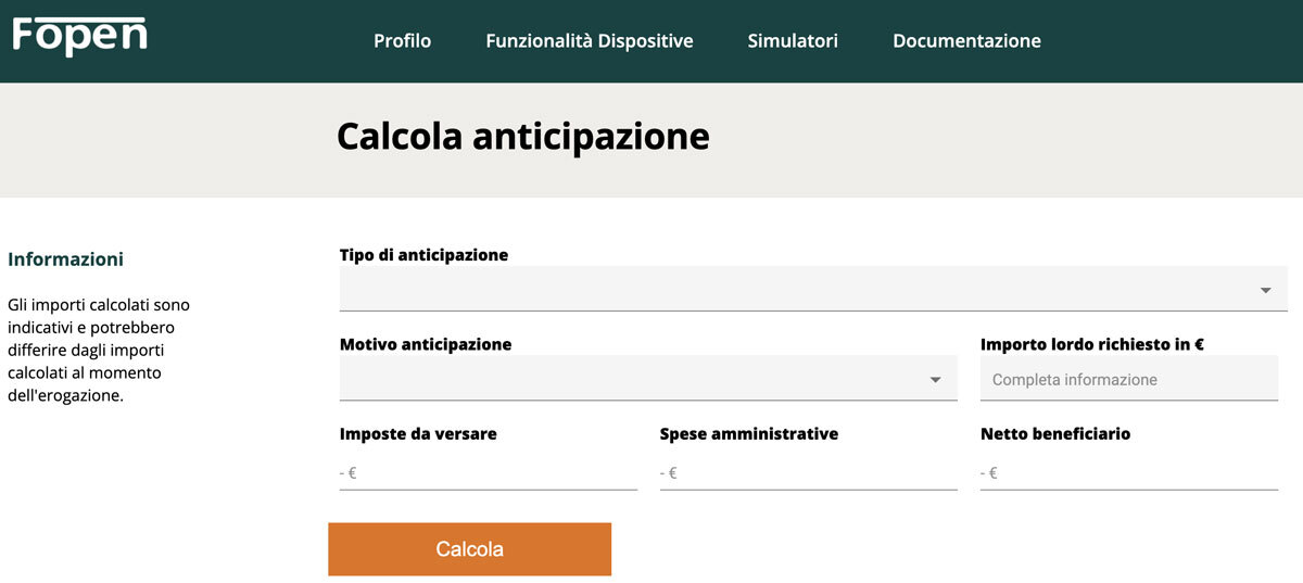 area riservata fopen